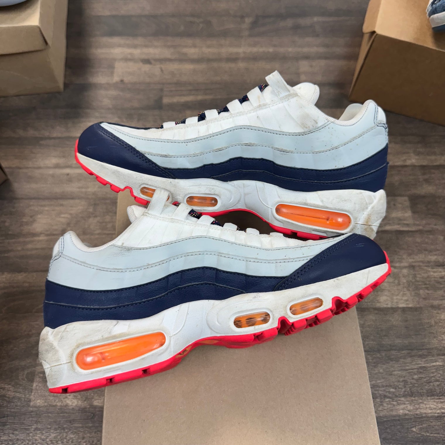 Nike Air Max 95 Midnight Navy Pure Platinum (W) (USED, No Box)