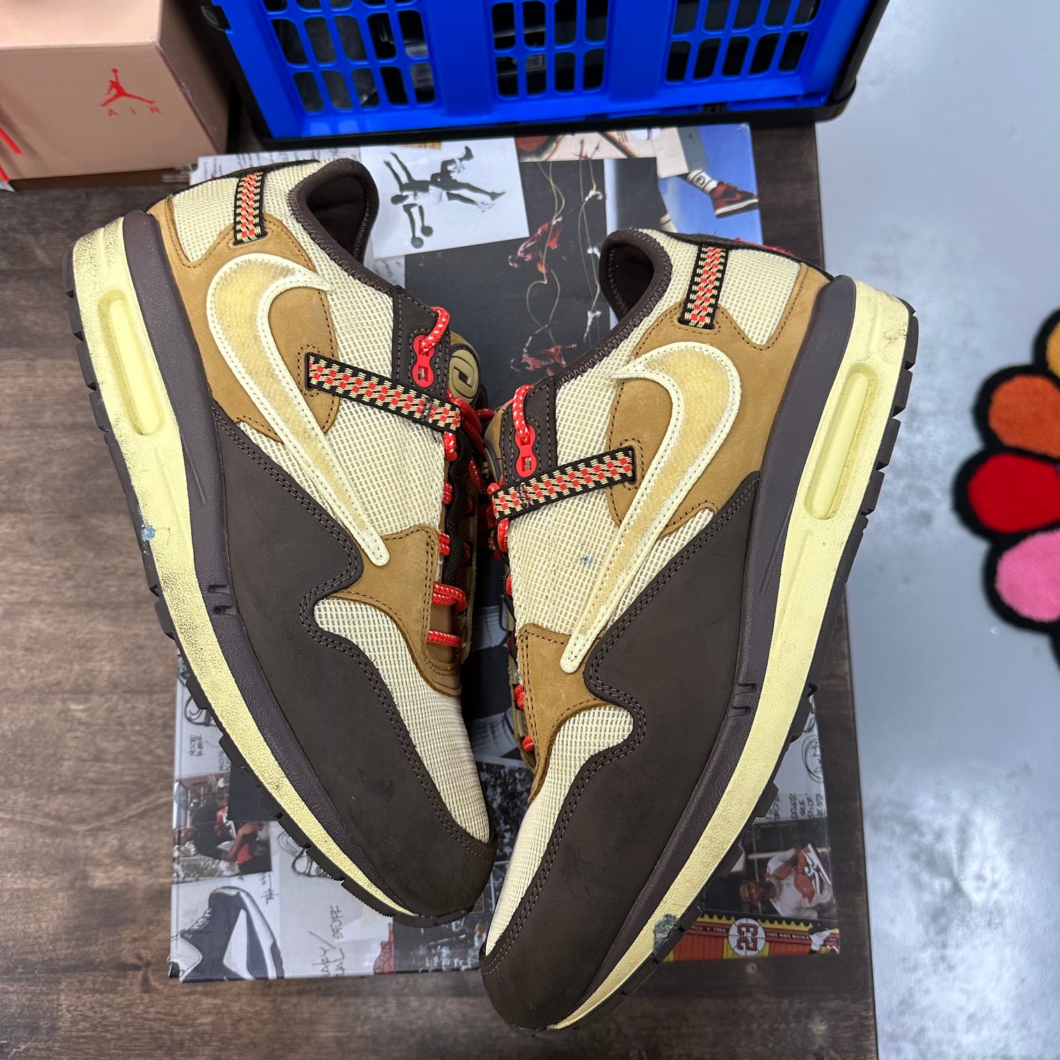 Baroque Brown Travis Scott Air Max 1 (USED, Replacement Box)