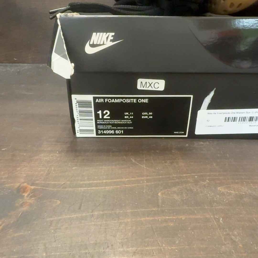 Nike Air Foamposite One Maroon - Image 8