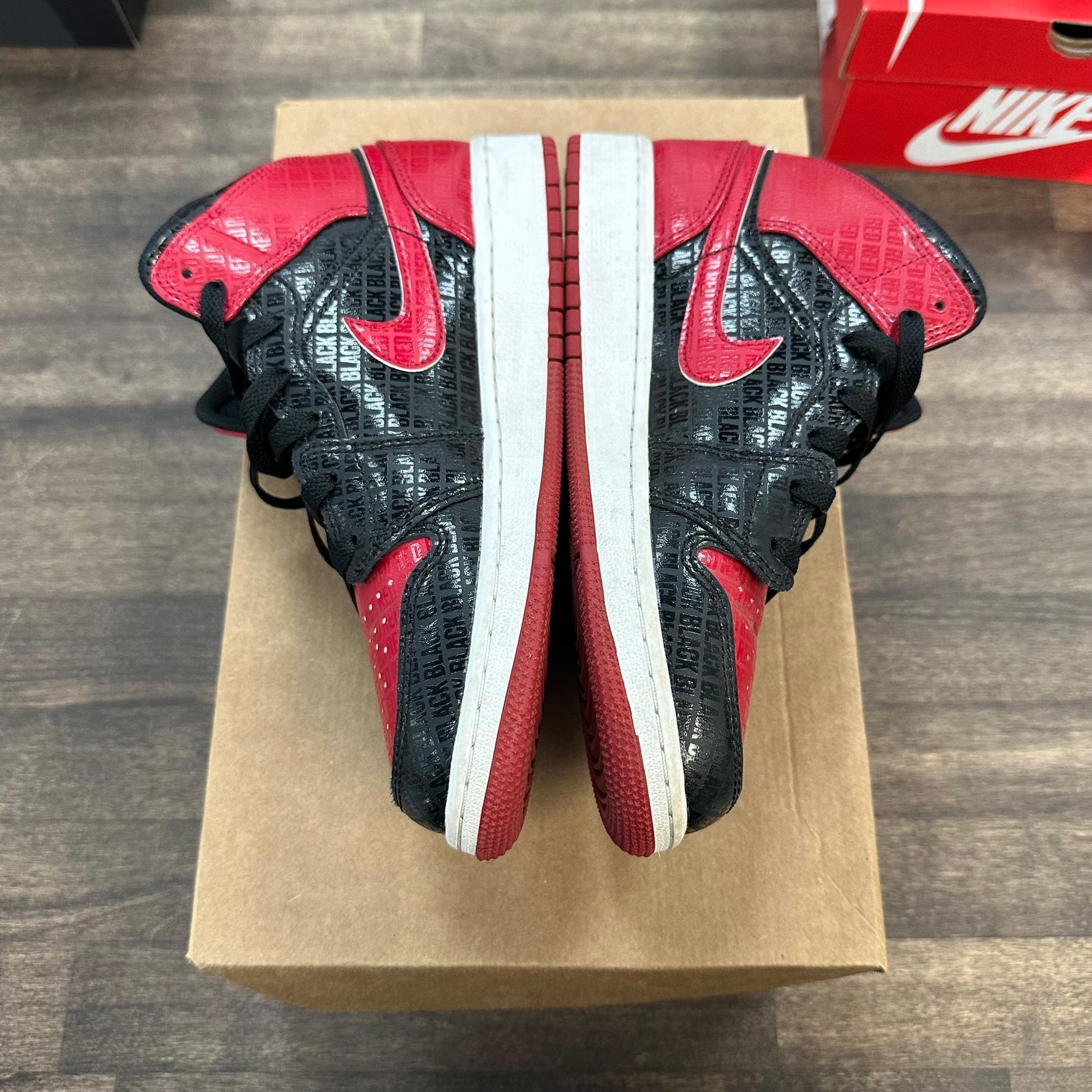 Air Jordan 1 Mid Bred Toe (GS) (USED, No Box)