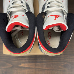 Jordan 3 Retro SE-T CO.JP Fire Red Denim Size 9.5 (Pre-Owned) - Image 6