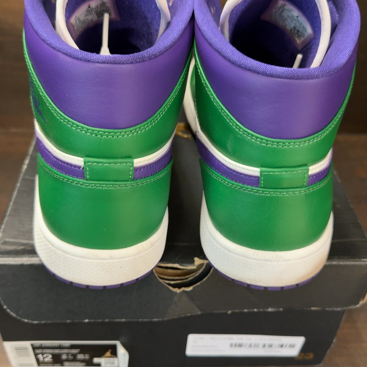 Jordan 1 Mid Incredible Hulk Size 12 (Pre-Owned) - aux