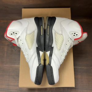Jordan 5 Retro Fire Red Silver Tongue (2020) (GS) Size 6.5Y (Pre-Owned) - aux