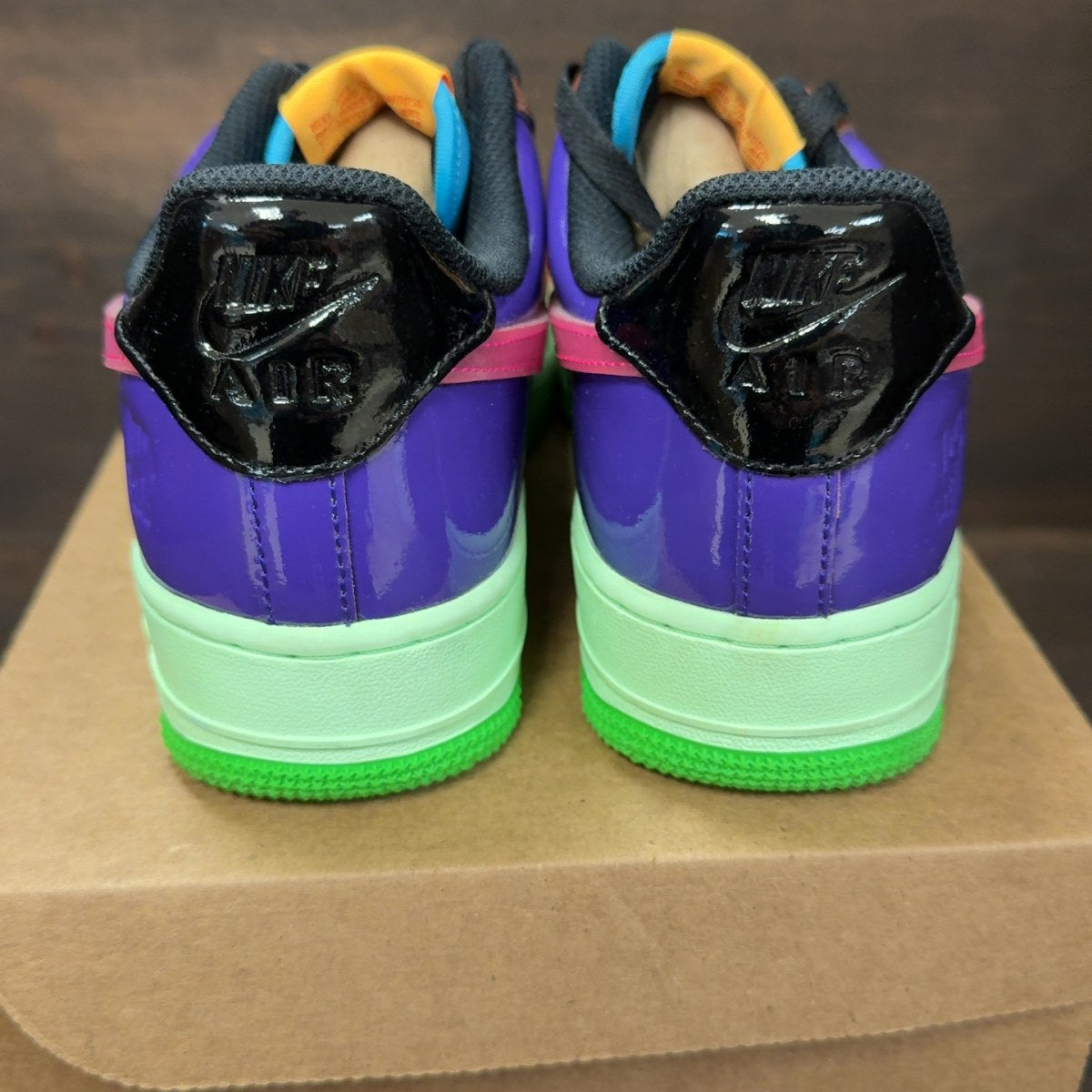 Nike Air Force 1 Low SP Undefeated Multi-Patent Wild Berry Size 8 (Pre-Owned) - Image 5