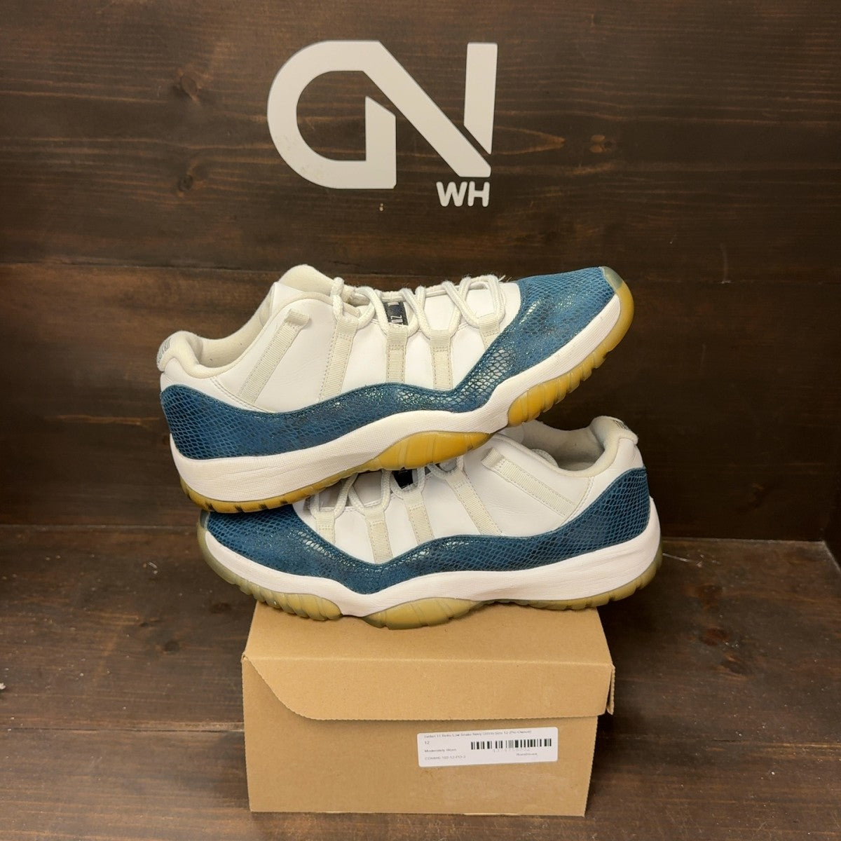 Jordan 11 Retro Low Snake Navy (2019) Size 12 (Pre-Owned) - Image 1