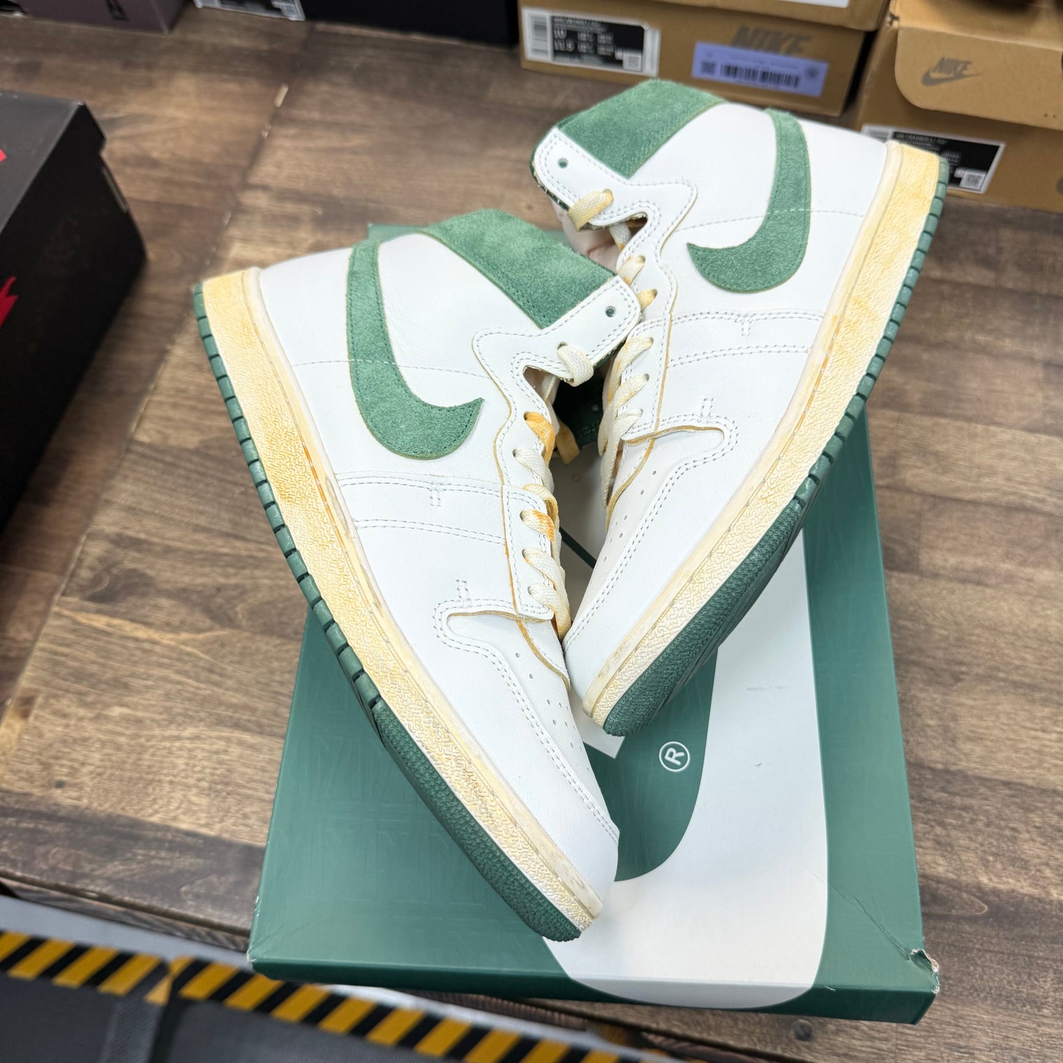 A Ma Maniere Green Stone Nike Air Ship PE SP (USED)