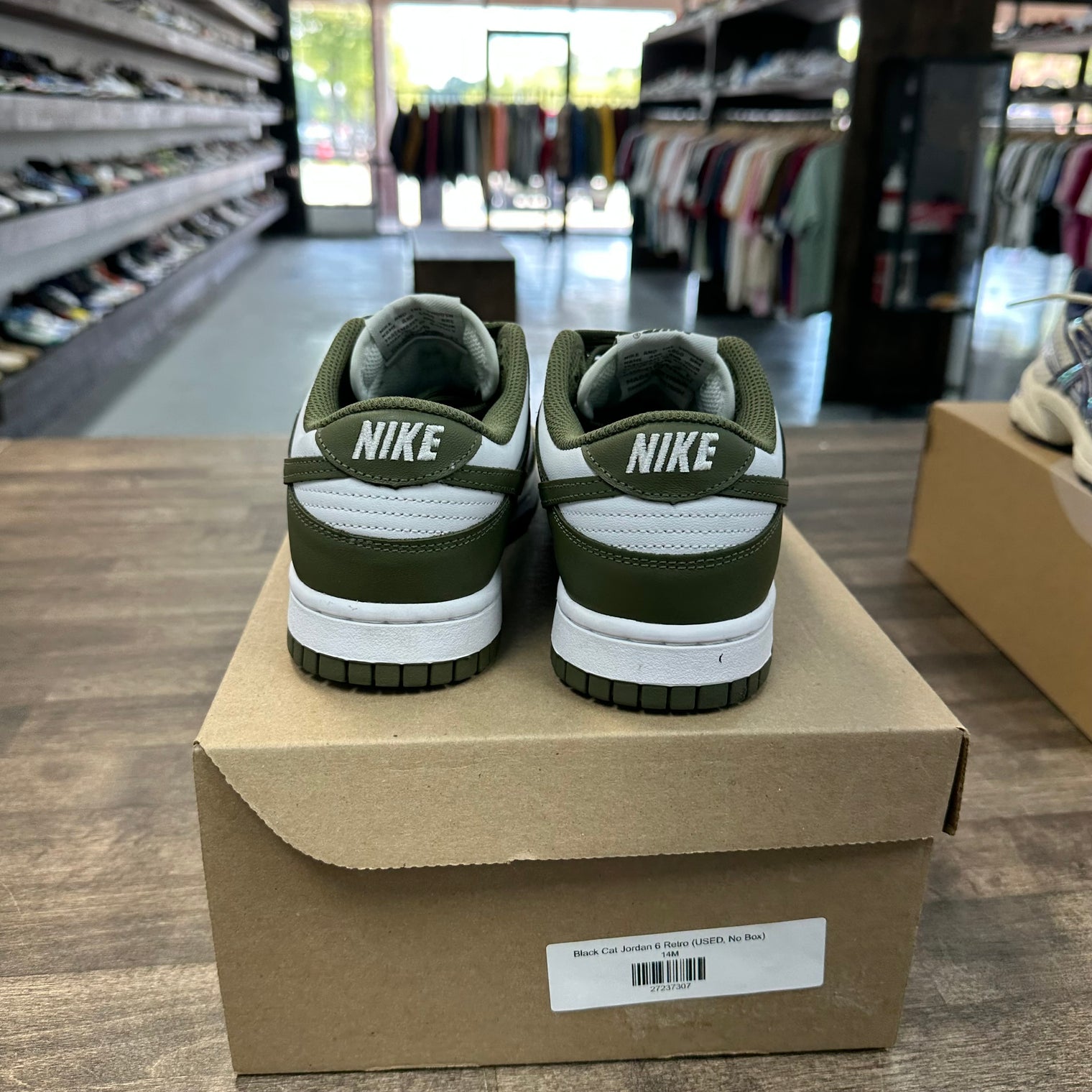 (W) Olive Dunk Low (USED, No Box)