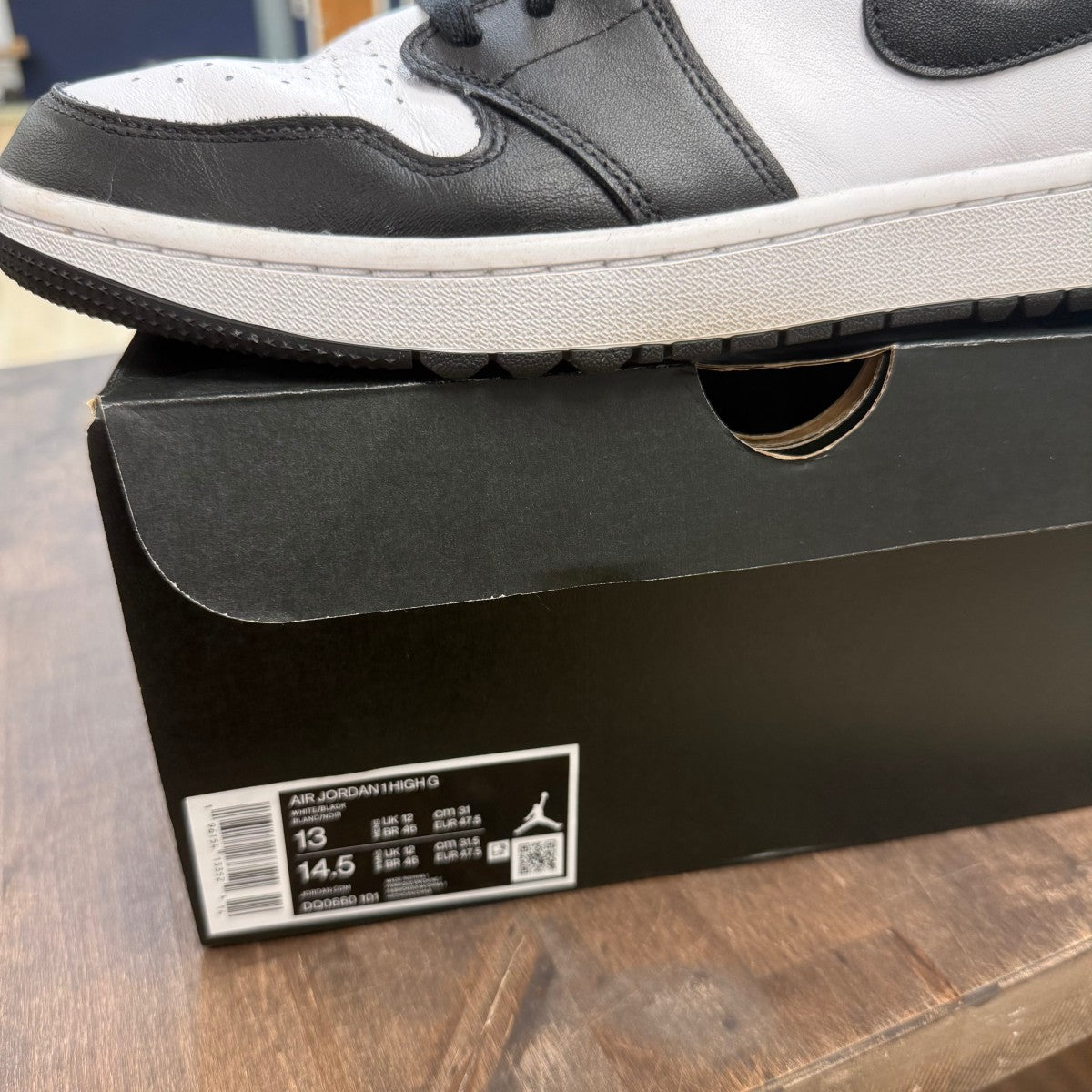 Jordan 1 Retro High Golf Black White - Image 6
