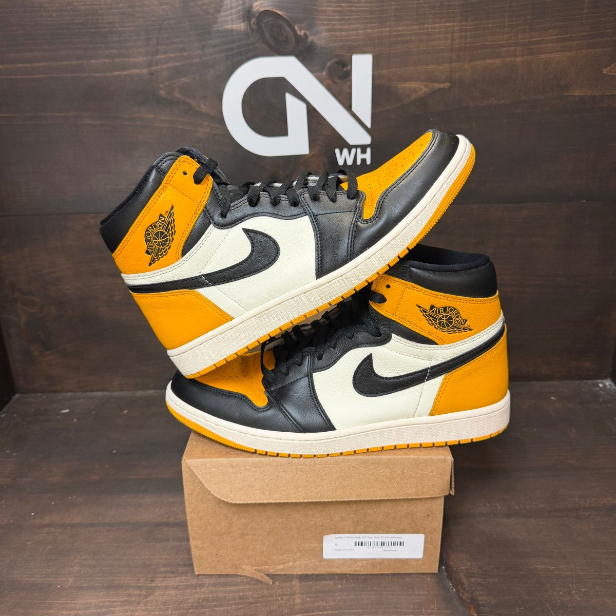 Jordan 1 Retro High OG Taxi Size 12 (Pre-Owned) - Image 1