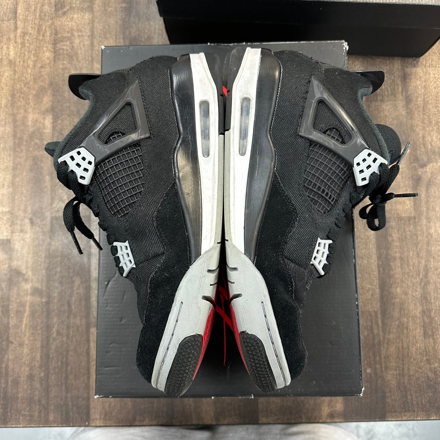 Black Canvas Jordan 4 Retro (B-Grade) (Used)