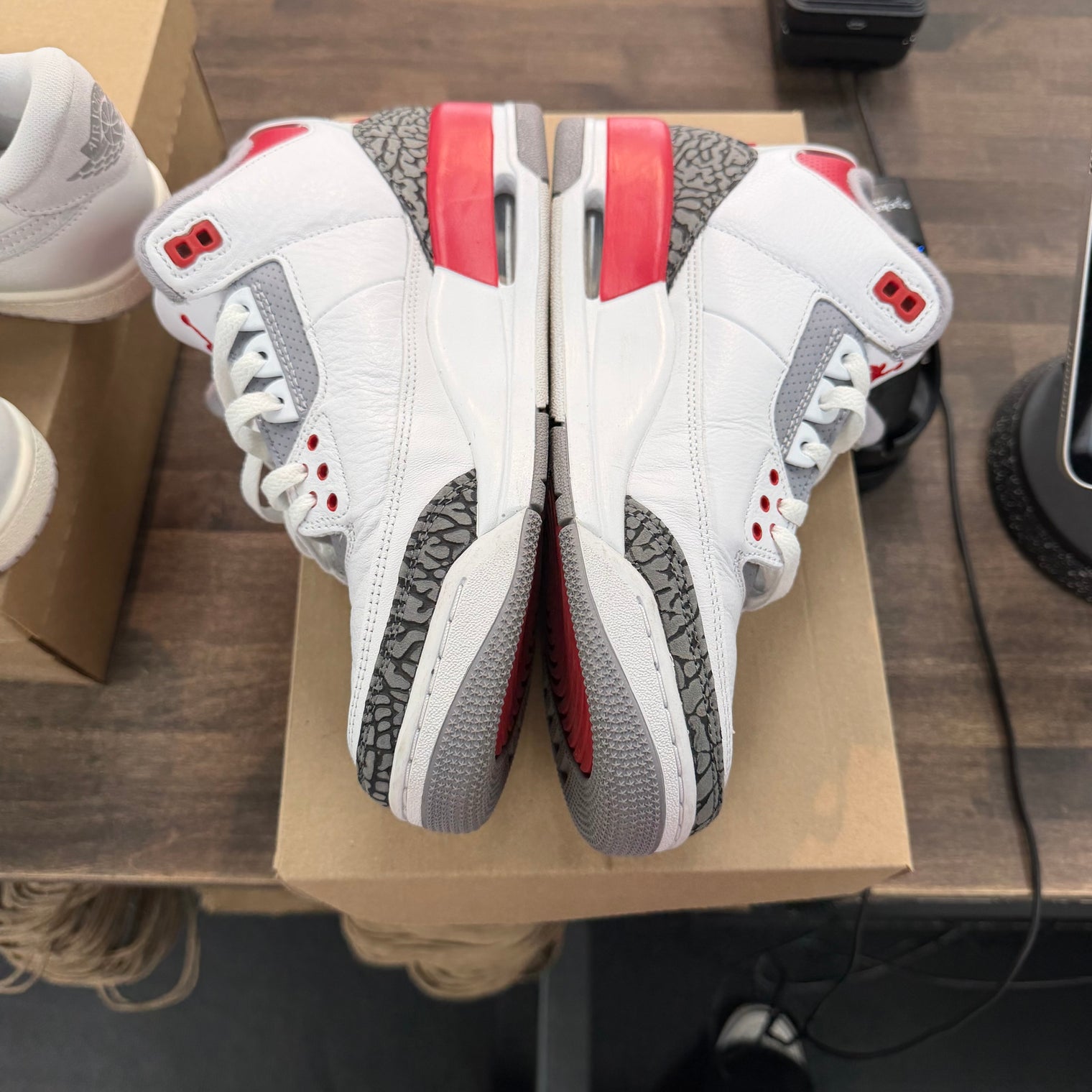 Fire Red Jordan 3 Retro (USED, No Box)