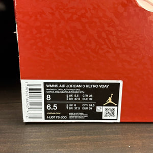Jordan 3 Retro Valentine's Day Treat Yourself (2025) (Women's) - Image 8