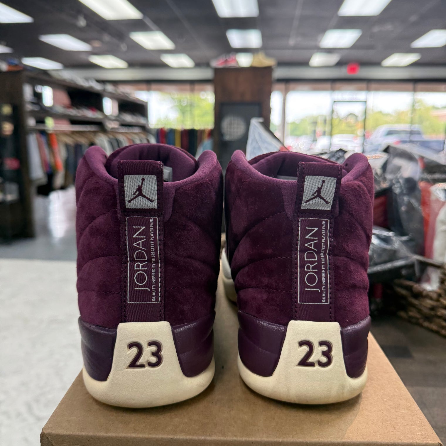 Burgundy Jordan 12 (Used, No Box)