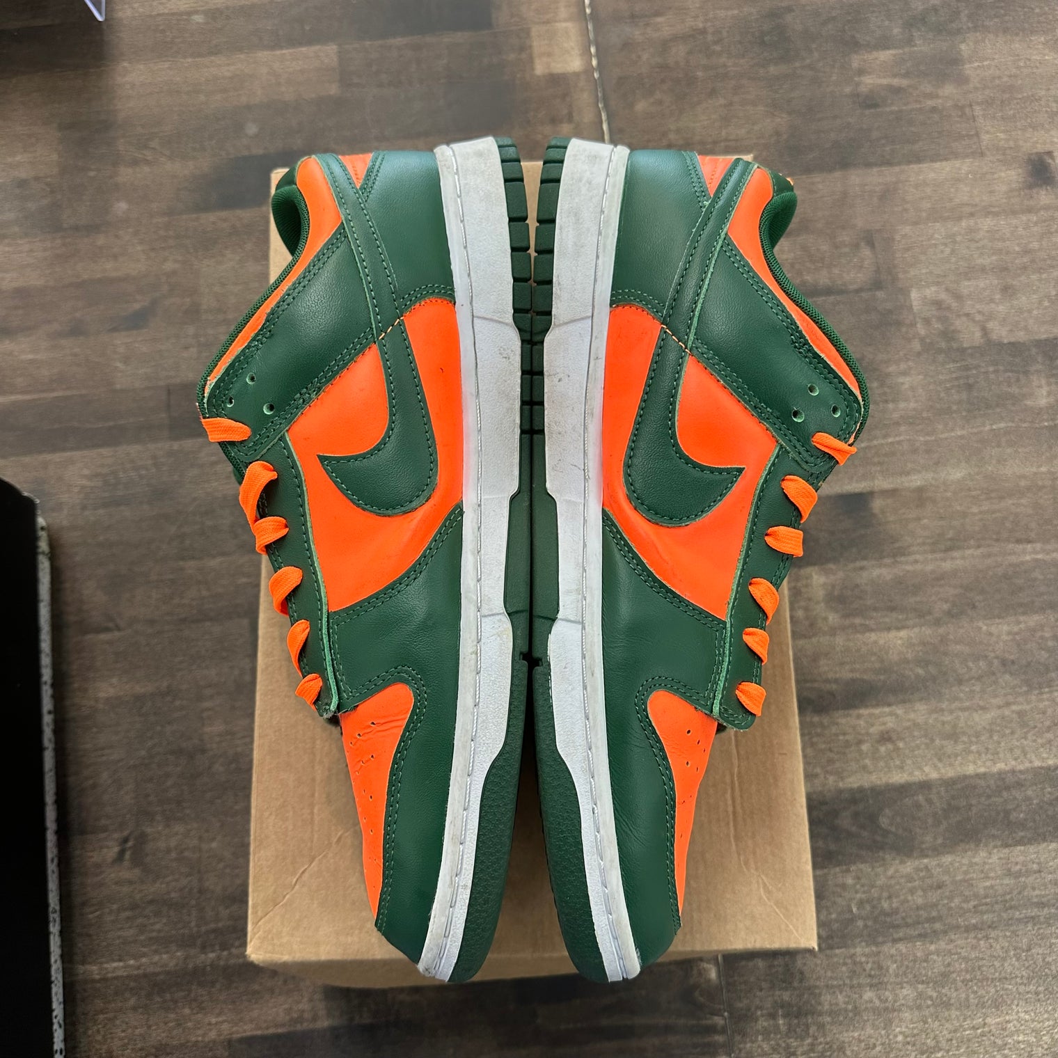 Miami Hurricane Dunk Low (USED, No Insoles, No Box)