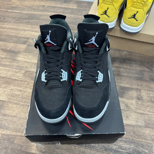 Black Canvas Jordan 4 Retro (USED)