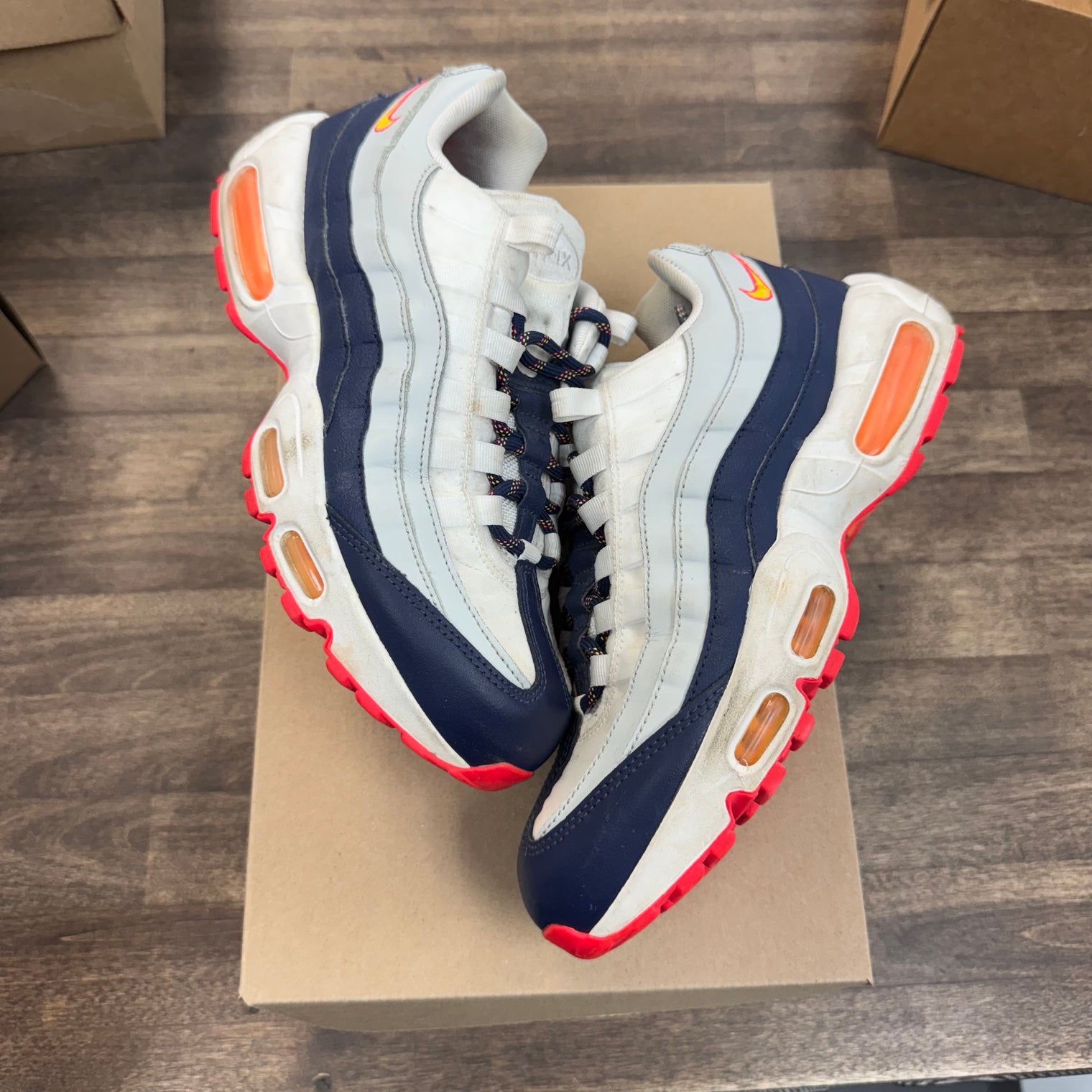 Nike Air Max 95 Midnight Navy Pure Platinum (W) (USED, No Box)
