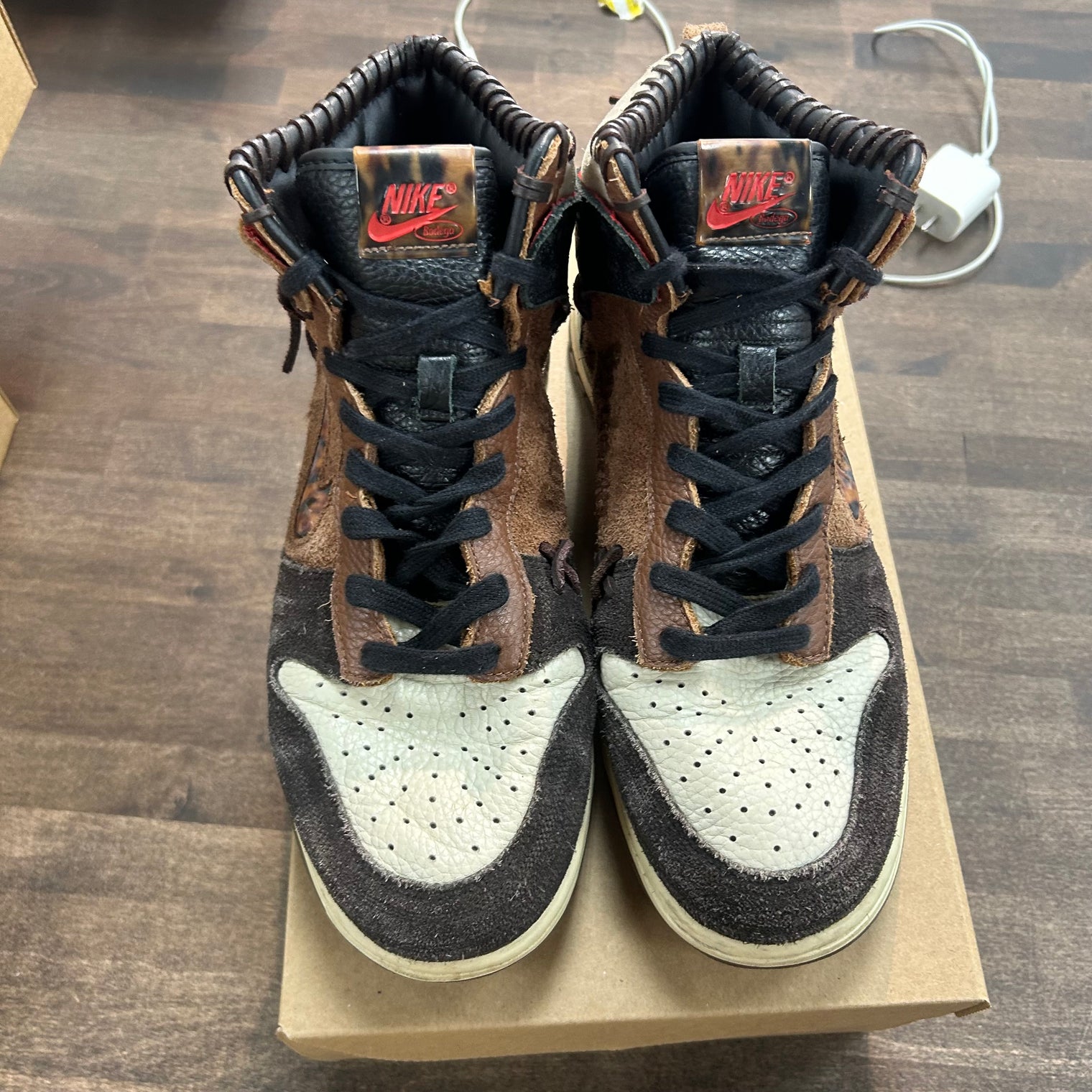 Nike Dunk High Bodega Legend Fauna Brown (US 10.5) (USED,No Box)