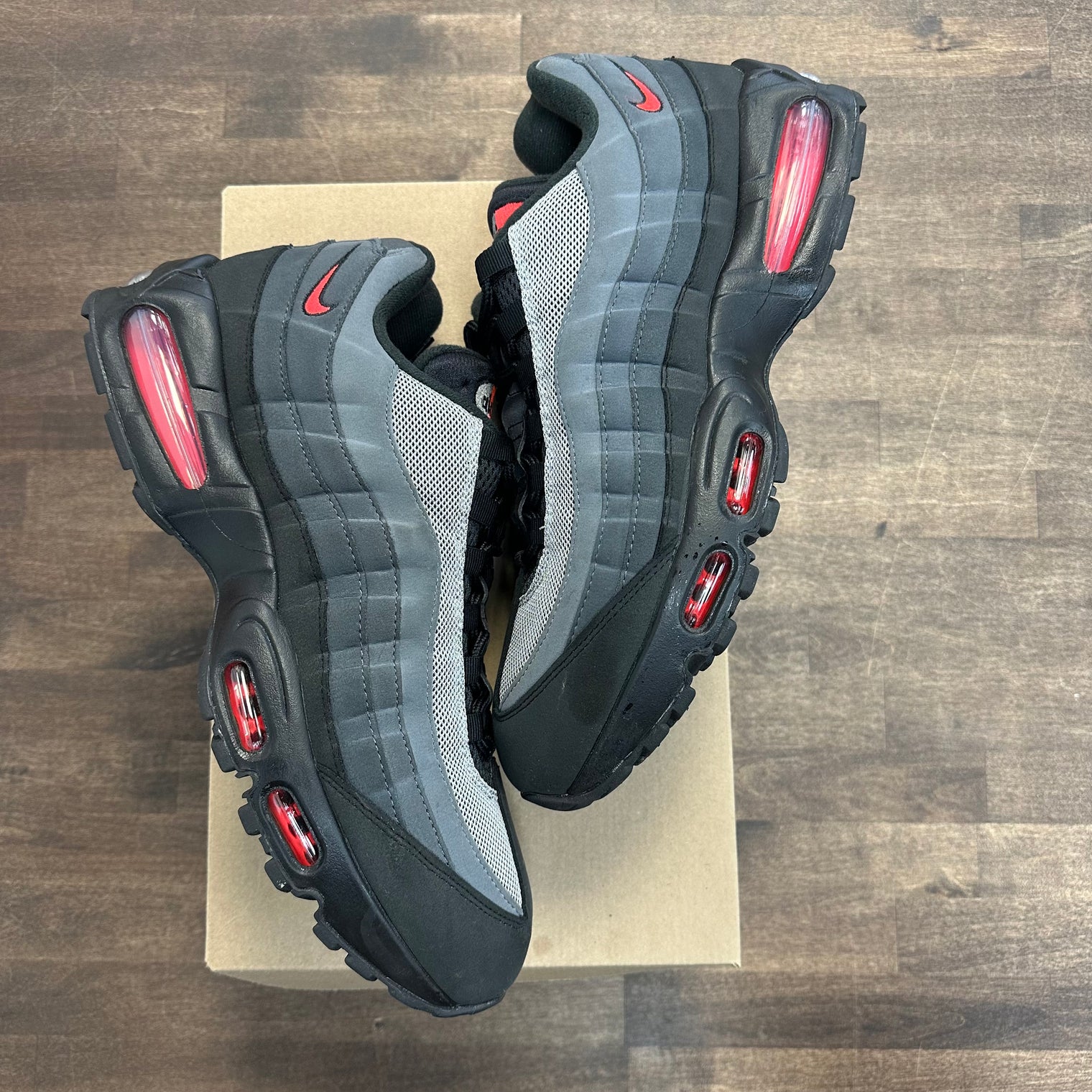 Nike Air Max 95 OG Big Bubble Bright Crimson (USED, No Box)