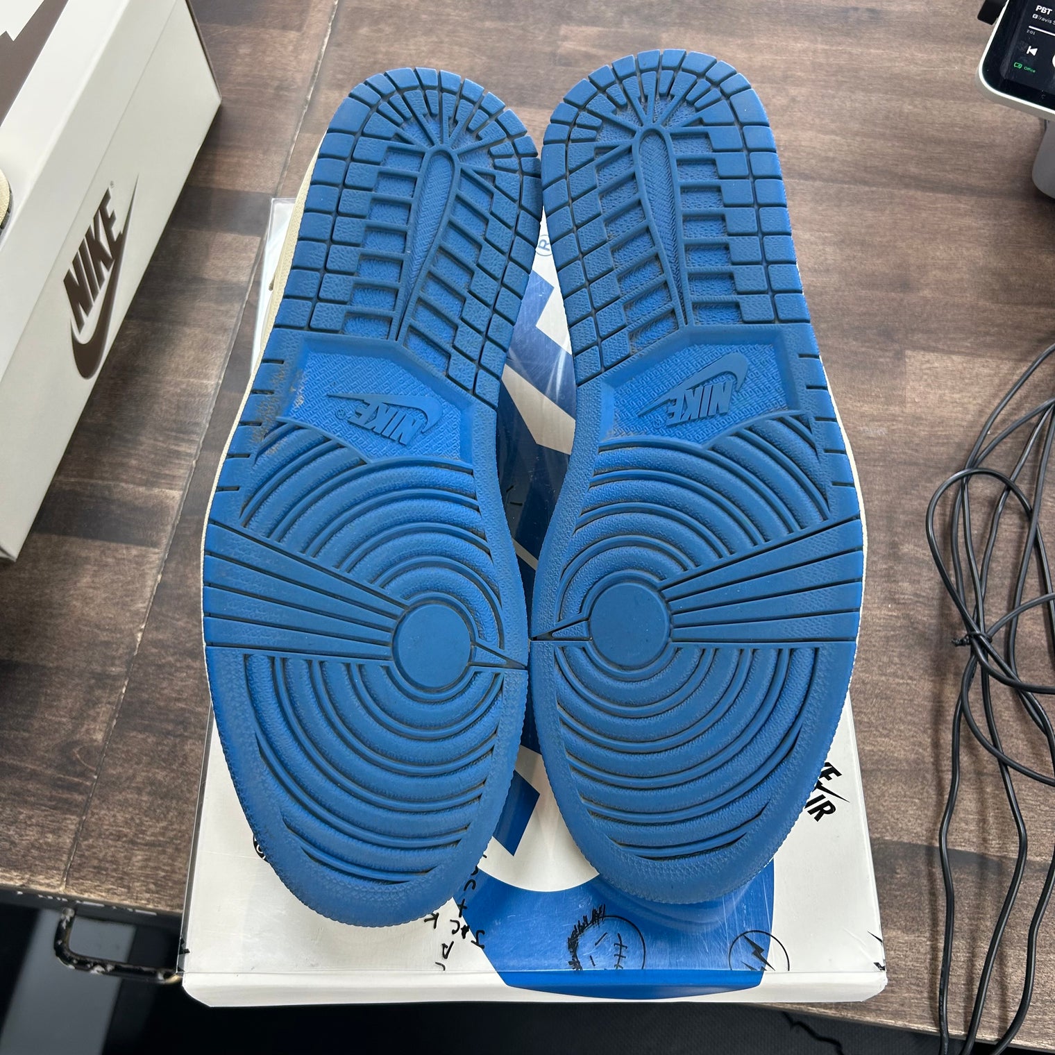 Fragment Travis Scott Jordan 1 Low OG SP (USED)