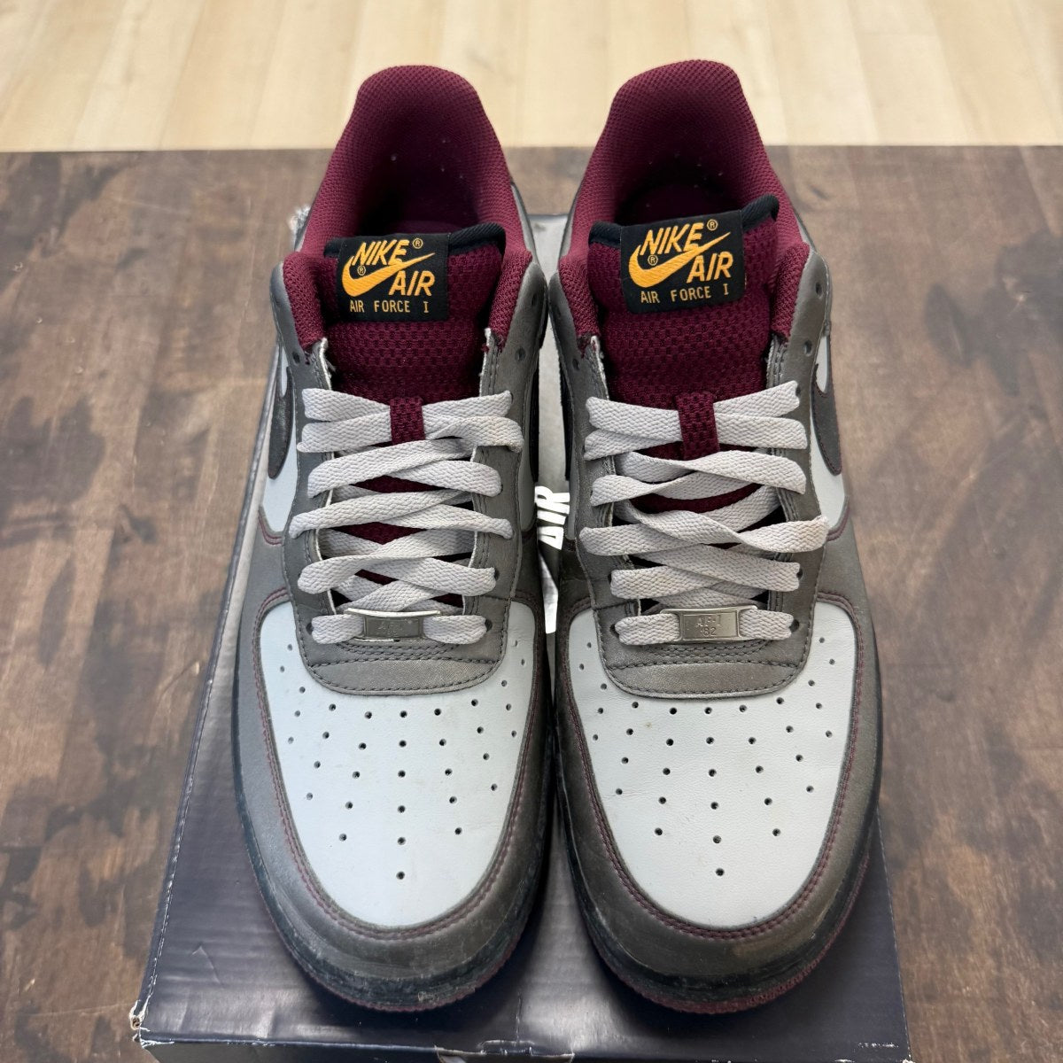Nike Air Force 1 Low Dusty Red Suede Size 11.5 (Pre-Owned) - Image 2