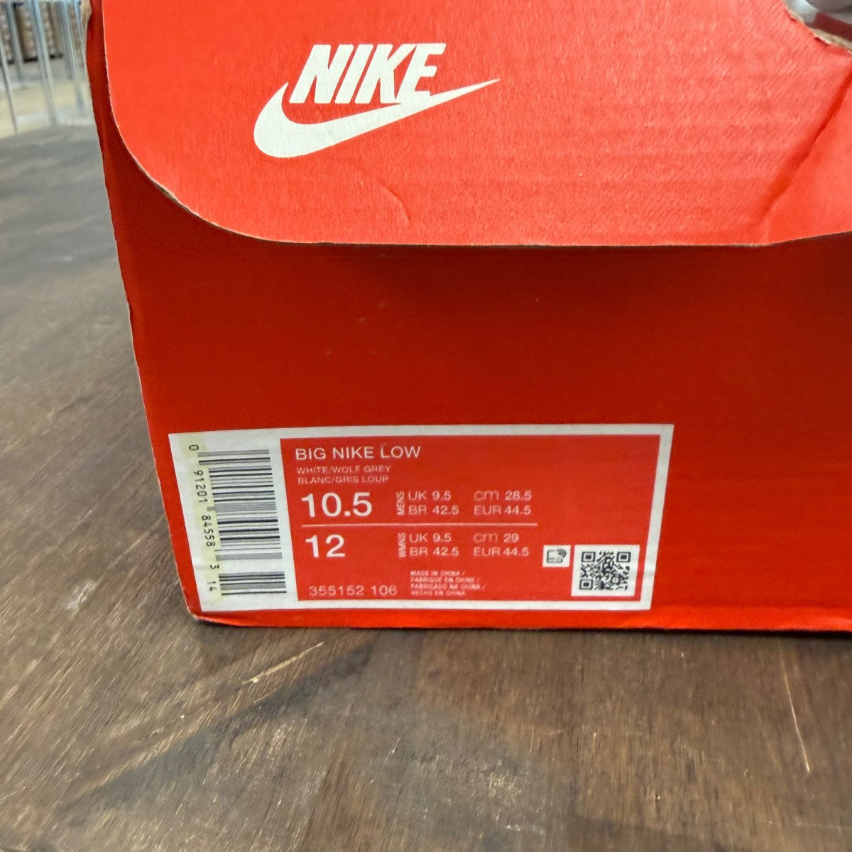 Nike Big Nike Low White Wolf Grey - Image 6