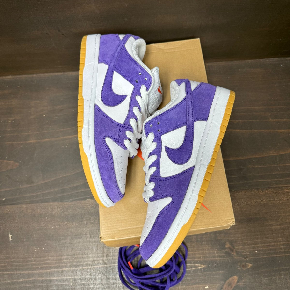 Nike SB Dunk Low Pro ISO Orange Label Court Purple Size 8 - Image 4