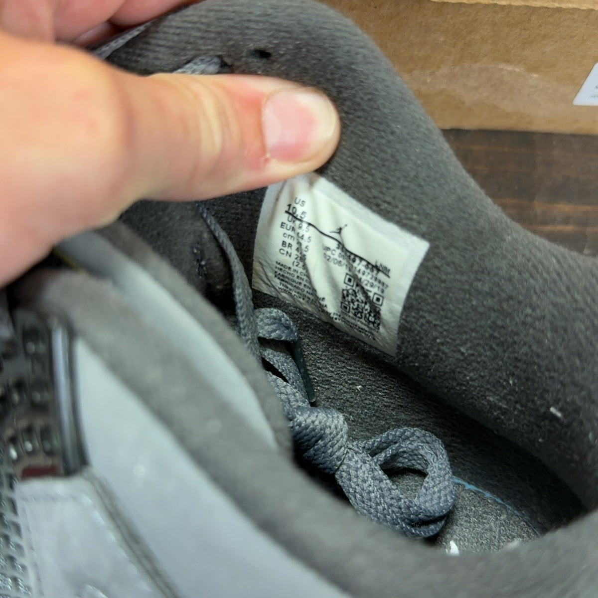 Jordan 4 Retro Cool Grey (2019) Size 10.5 (Pre-Owned) - Image 7