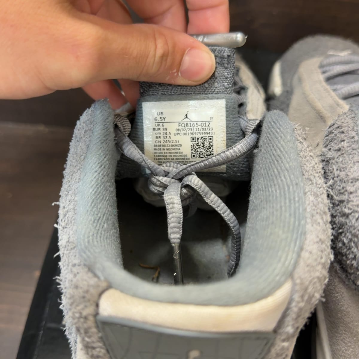Jordan 14 Retro Flint Grey (GS) Size 6.5Y (Pre-Owned) - aux