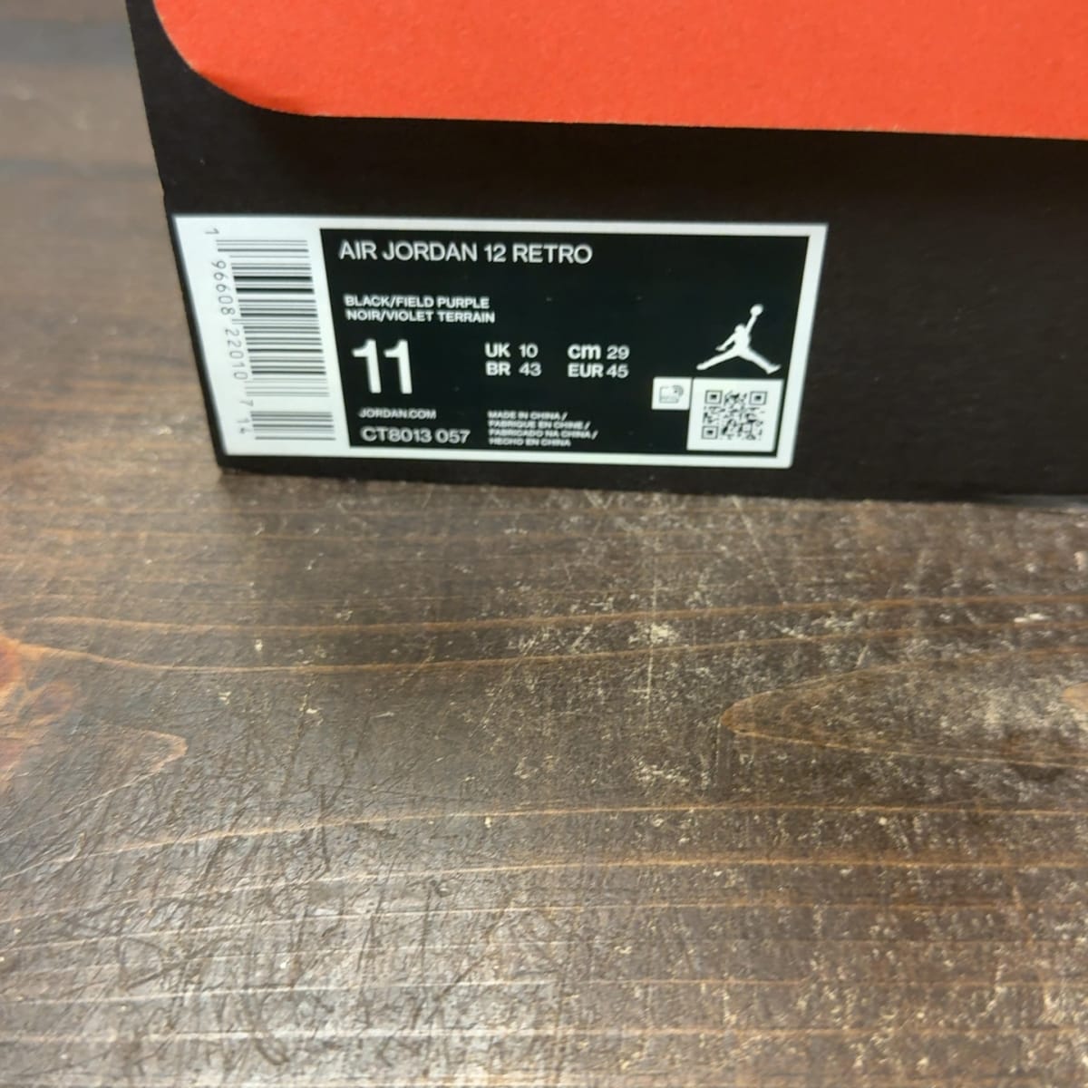 Jordan 12 Retro Field Purple Size 11 (Pre-Owned) - aux
