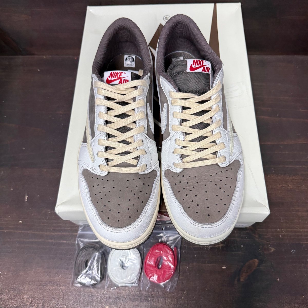 Jordan 1 Retro Low OG SP Travis Scott Reverse Mocha Size 12.5 (Pre-Owned) - back