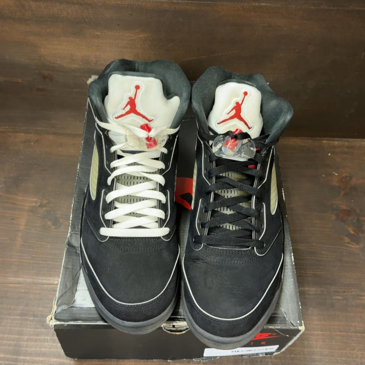 Jordan 5 Retro OG Black Metallic Reimagined Size 11.5 (Pre-Owned) - tag
