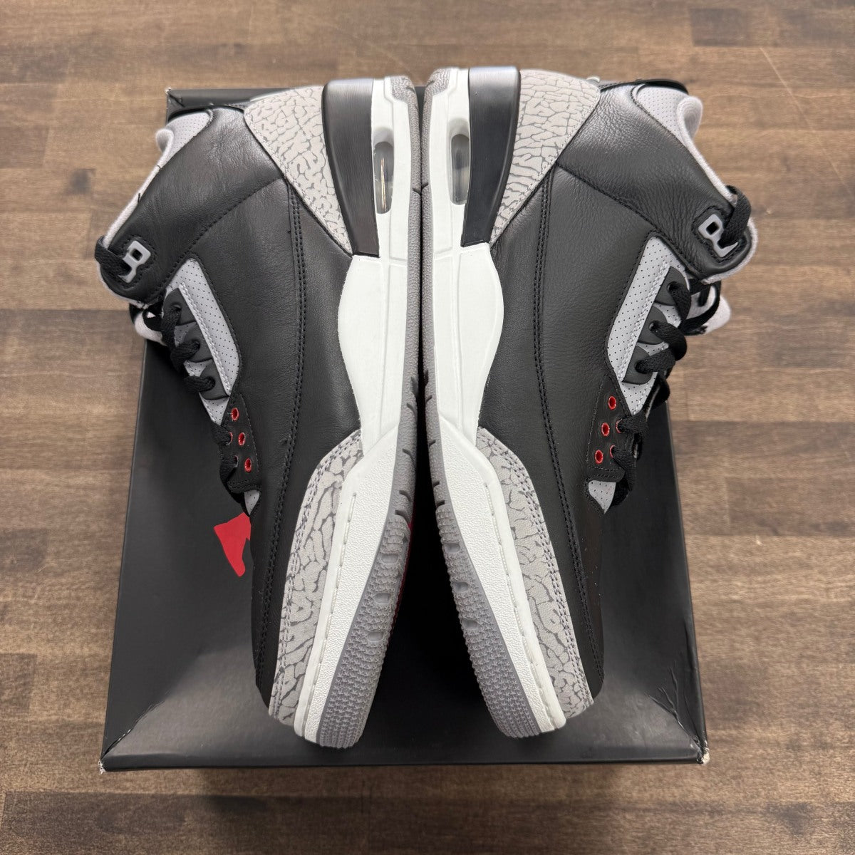 Jordan 3 Retro OG Black Cement (2024) Size 13 (Pre-Owned) - Image 5