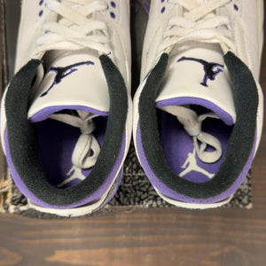 Jordan 3 Retro Dark Iris Size 7.5 (Pre-Owned) - aux