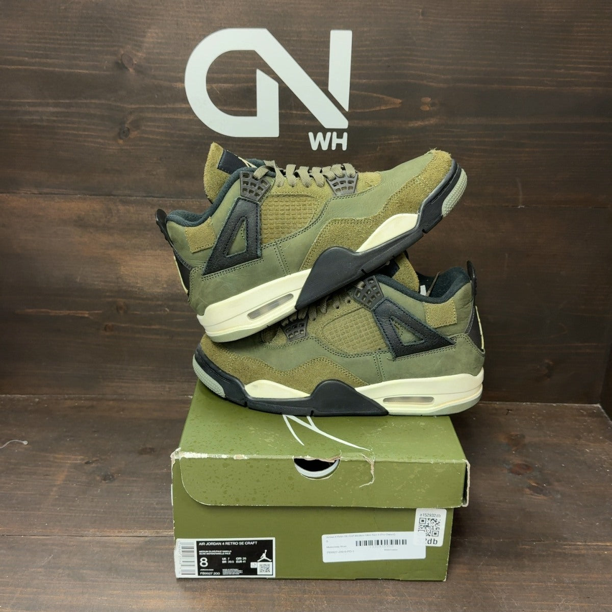 Jordan 4 Retro SE Craft Medium Olive - Image 1