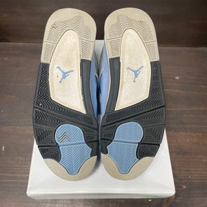 Jordan 4 Retro University Blue Size 10 (Pre-Owned) - box