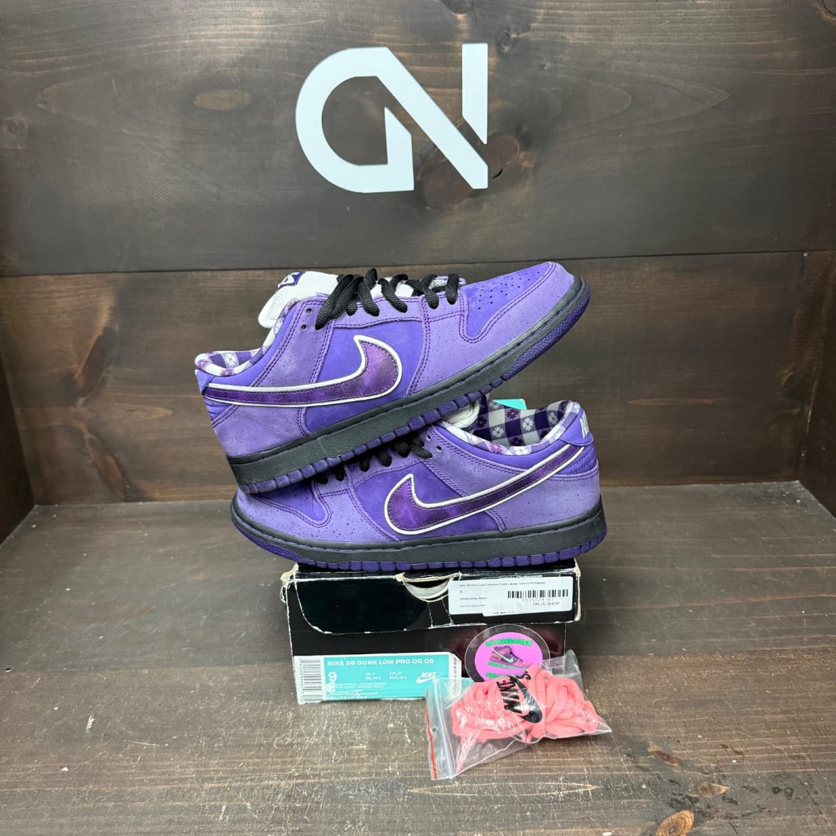Nike SB Dunk Low Concepts Purple Lobster Size 9 (Pre-Owned) - front