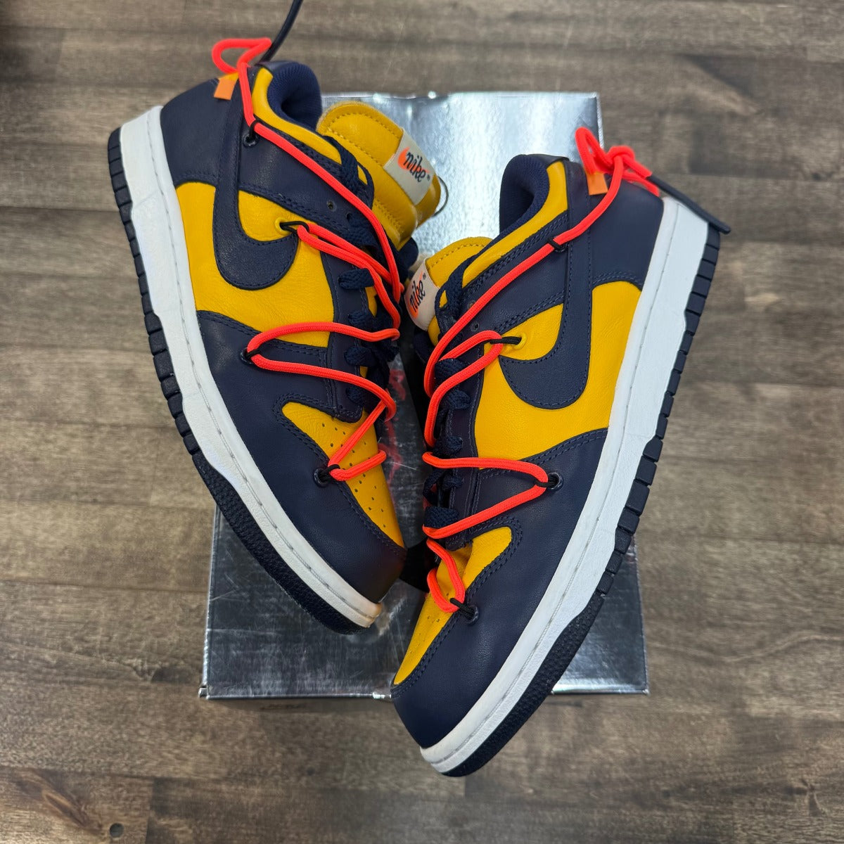 Nike Dunk Low Off-White University Gold Size 8.5 (Pre-Owned) - Image 1