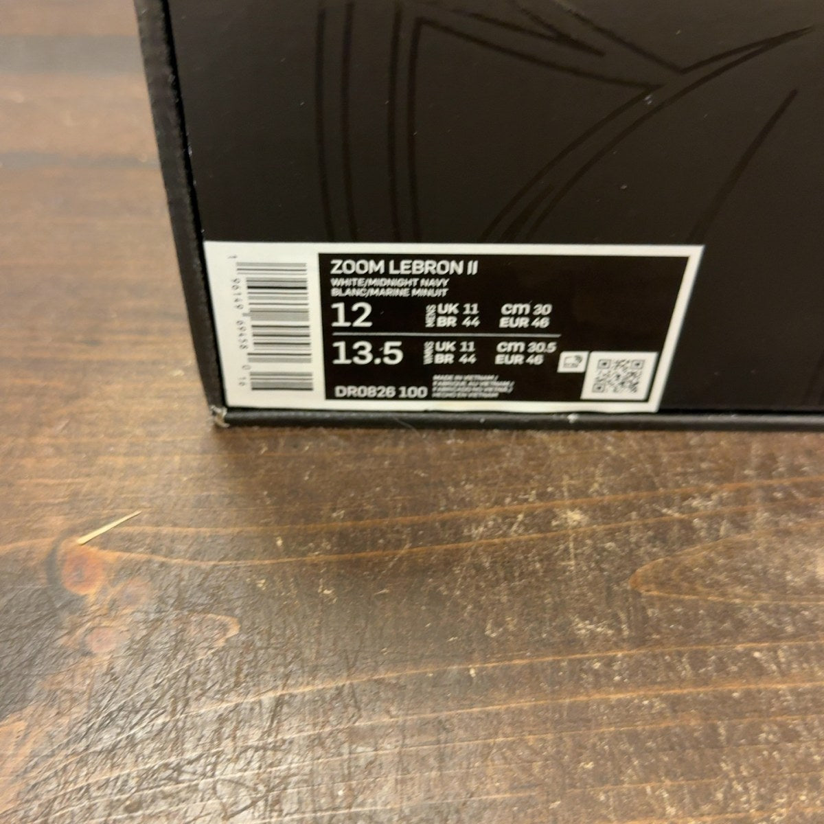 Nike LeBron Zoom 2 Midnight Navy (2022) Size 12 (Pre-Owned) - aux