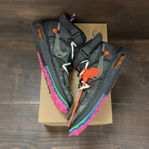 Nike Air Force 1 Mid Off-White Black Size 10 (Pre-Owned) - back