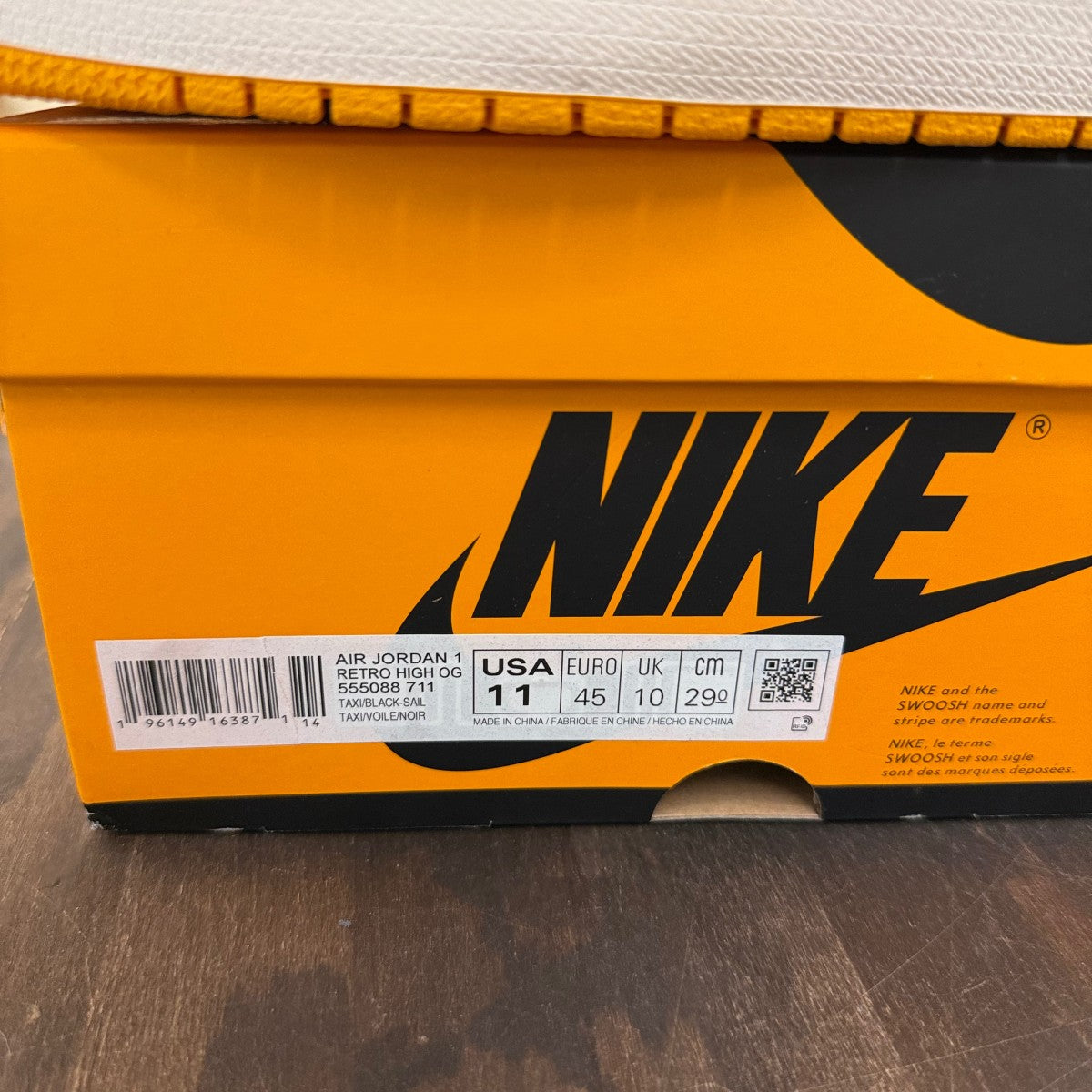 Jordan 1 Retro High OG Taxi - Image 6