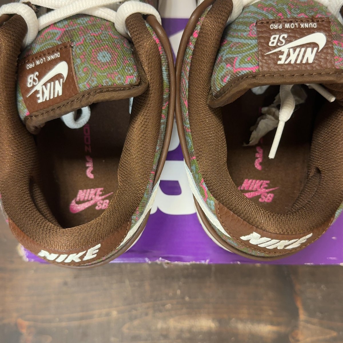 Nike SB Dunk Low Pro Paisley Brown Size 10 (Pre-Owned) - aux