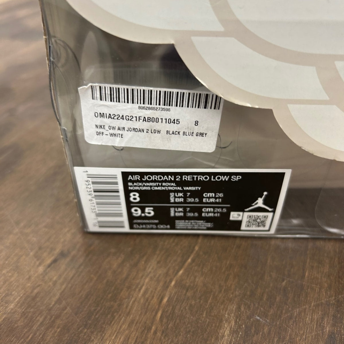 Jordan 2 Retro Low SP Off-White Black Blue - Image 6