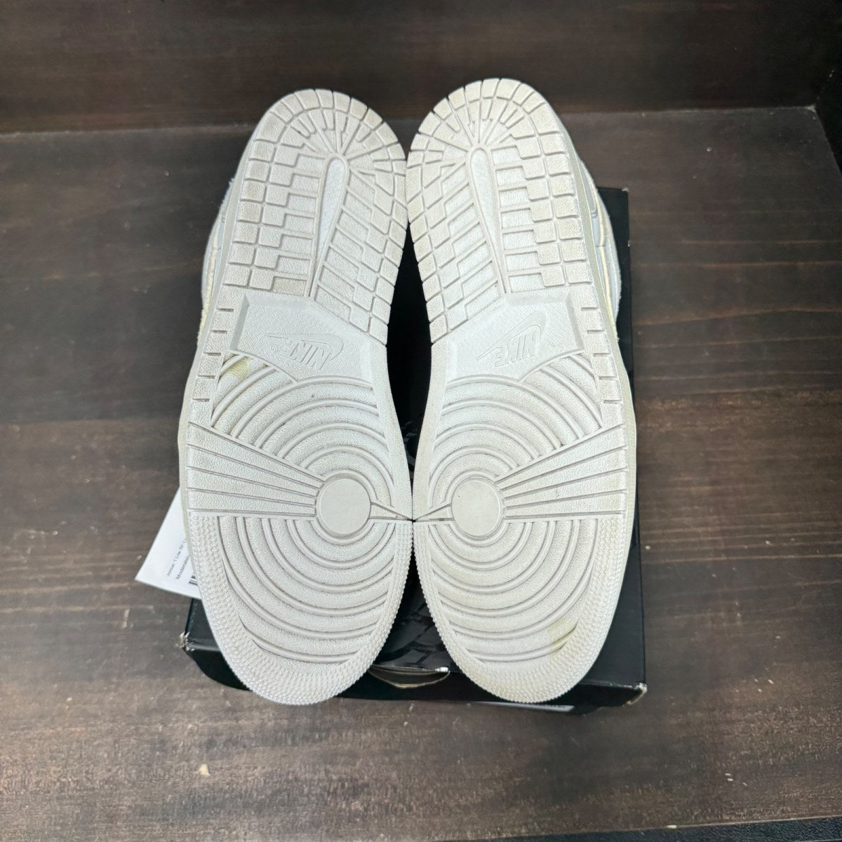 Jordan 1 Low SE Craft Inside Out Tech Grey Size 9 (Pre-Owned) - box