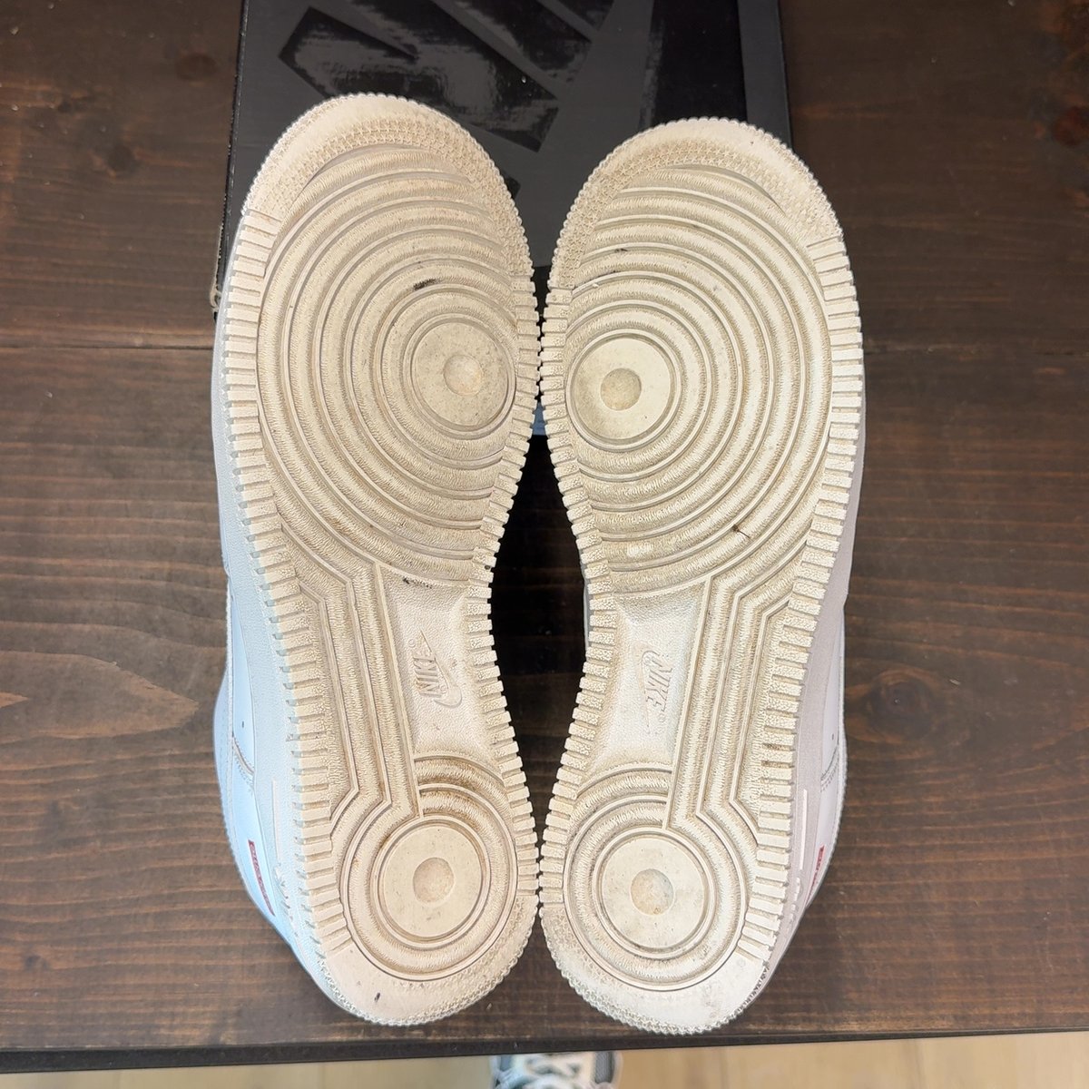 Nike Air Force 1 Low Supreme White Size 8 (Pre-Owned) - aux