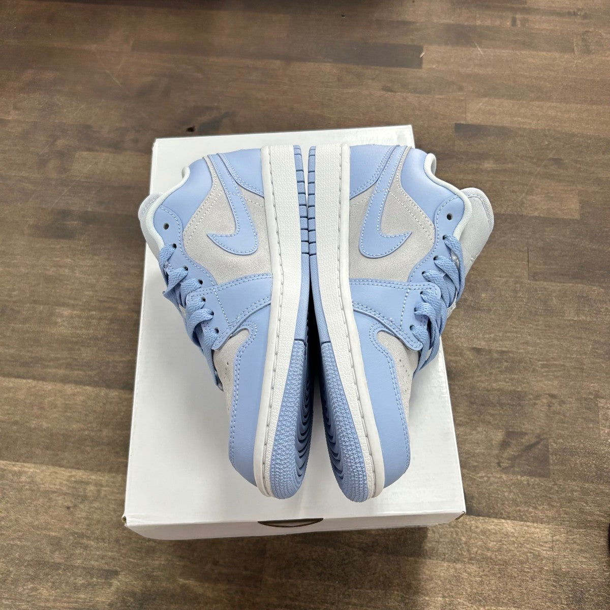 Jordan 1 Low Football Grey Aluminum (Women's) - Image 3