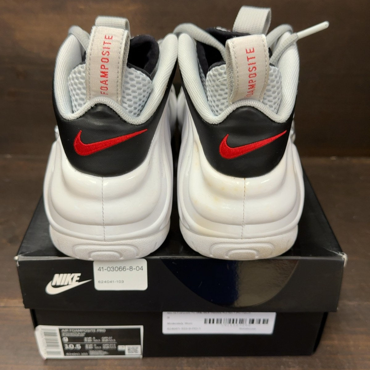 Nike Air Foamposite Pro White Black University Red - Image 5