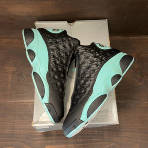 Jordan 13 Retro Black Island Green Size 10 (Pre-Owned) - back