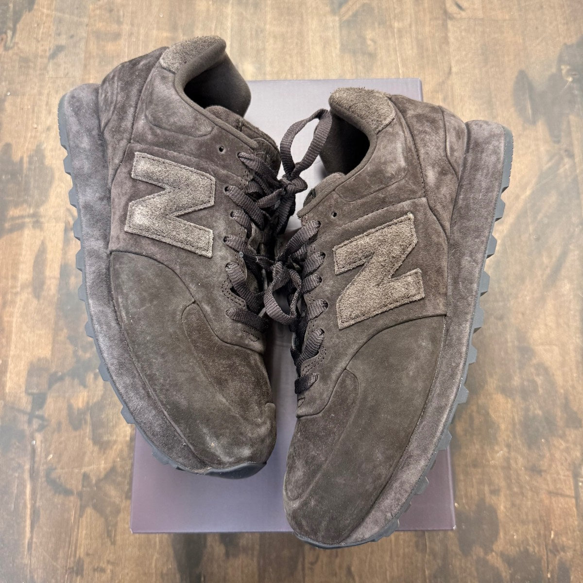 New Balance 574 Legacy Stone Island Ghost Dark Brown - Image 1