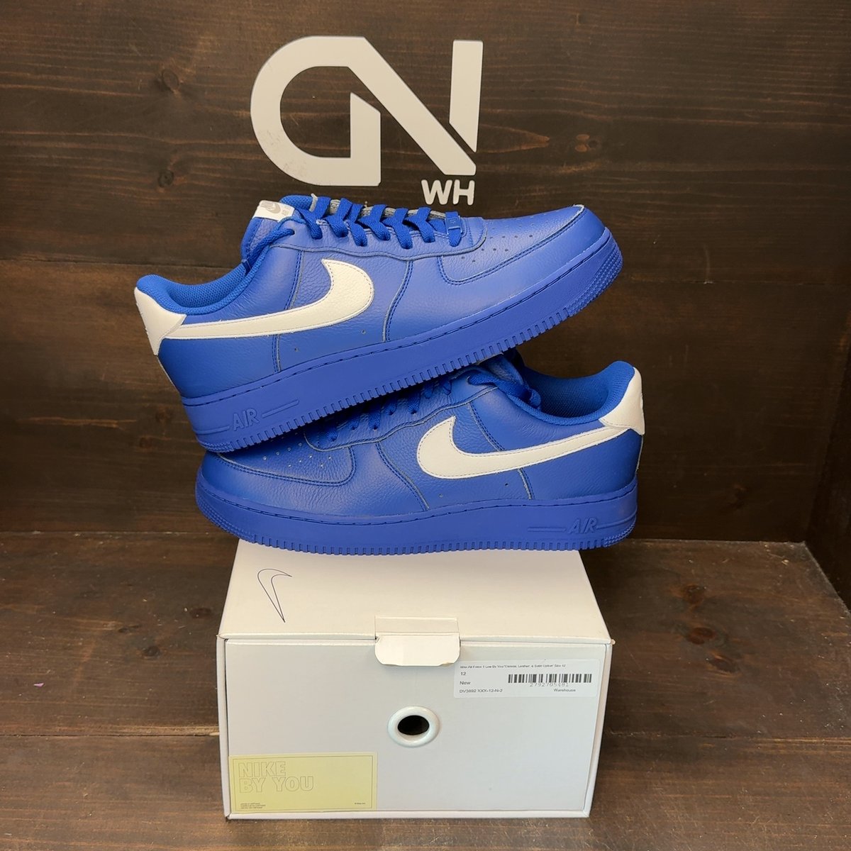 Nike Air Force 1 Low By You 'Canvas, Leather, & Satin Option' Size 12 - front