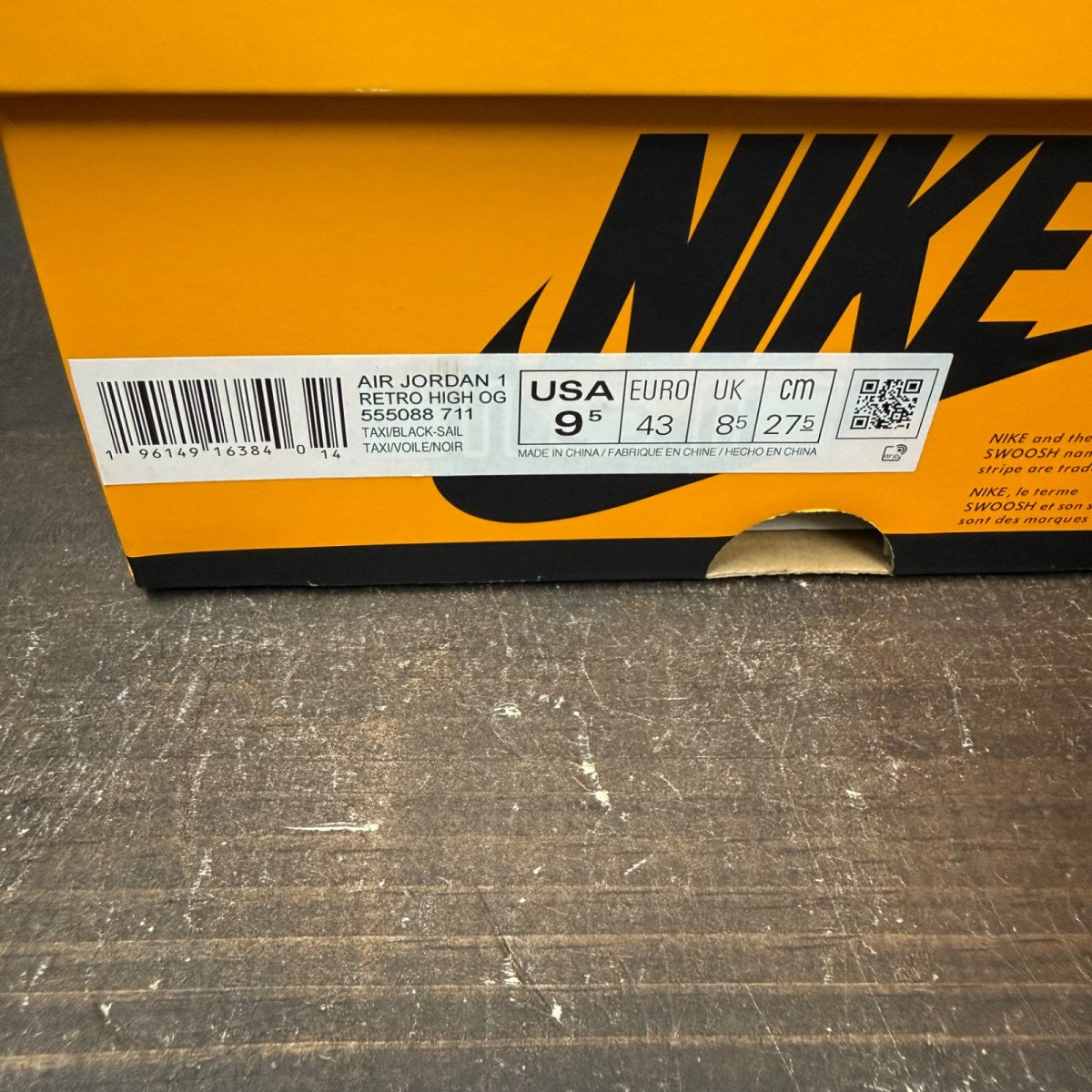 Jordan 1 Retro High OG Taxi - Image 8